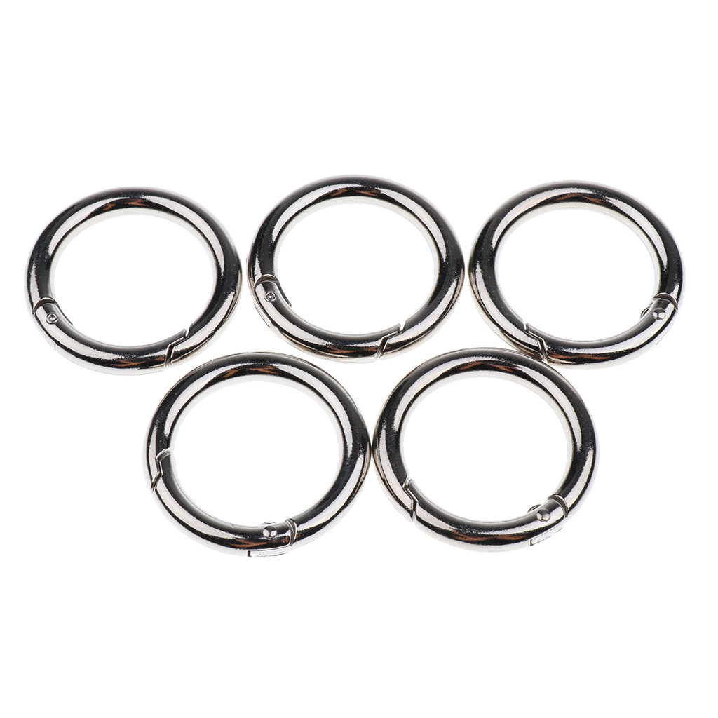 Wholesale Round Carabiner Camping Push Gate Snap Open Hook Spring Ring 4 Color Wholesale Round Carabiner Camping Push Gate Snap Open Hook Spring Ring 4 Color